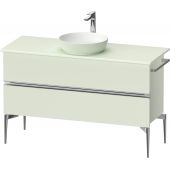 Duravit Sivida szafka 124,5x47,5x54,8 cm podumywalkowa wisząca zielona-chrom SV4660010HH0000