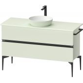 Duravit Sivida szafka 124,5x47,5x54,8 cm podumywalkowa wisząca czarna-zielona SV46600BDHH0000