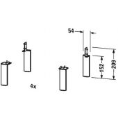 Duravit Brioso nogi do szafki biały mat BR979401818