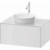 Duravit White Tulip szafka 80 cm podumywalkowa wisząca biały wysoki połysk WT497508585