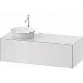 Duravit White Tulip szafka 130 cm podumywalkowa wisząca lewa biały wysoki połysk WT4977L8585