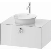 Duravit White Tulip szafka 80 cm podumywalkowa wisząca biały wysoki połysk WT498008585