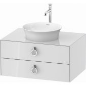 Duravit White Tulip szafka 80 cm podumywalkowa wisząca biały wysoki połysk WT499008585
