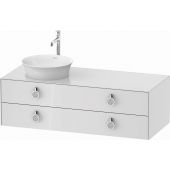 Duravit White Tulip szafka 130 cm podumywalkowa wisząca lewa biały wysoki połysk WT4992L8585