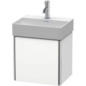 Duravit XSquare szafka 43,4 cm podumywalkowa wisząca prawa biały mat XS4060R1818