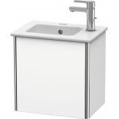 Duravit XSquare szafka 41 cm podumywalkowa wisząca prawa biały mat XS4170R1818