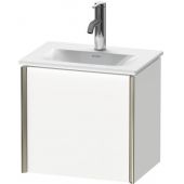 Duravit XViu szafka 43 cm podumywalkowa wisząca lewa biały mat XV4030LB118