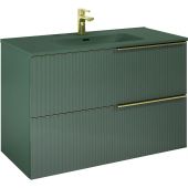 Elita Soho szafka 100x45,3x63,5 cm podumywalkowa wisząca forest green matt RE011004047010