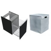 Zestaw Elita Look szafka 40 cm podblatowa wisząca z wkładem do kosza czarny mat (RE080402027160, RE199488000010)