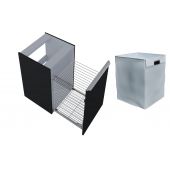 Zestaw Elita Lofty komoda 50 cm wisząca z wkładem do kosza czarny mat (RE080500027160, RE199489000010)