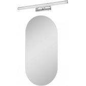 Zestaw Elita Oval lustro 50x100 cm owalne z kinkietem Rabalux Turgon 1x13W chrom (RE067567000010, 75016)