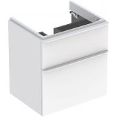 Geberit Smyle Square szafka 58,4 cm podumywalkowa wisząca biały połysk 500.352.00.1