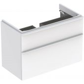 Geberit Smyle Square szafka 88,4 cm podumywalkowa wisząca biały połysk 500.354.00.1