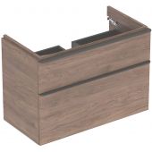 Geberit Smyle Square szafka 88,4 cm podumywalkowa wisząca orzech hickory 500.354.JR.1