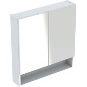 Geberit Selnova Square szafka 80 cm lustrzana wisząca biały połysk 501.268.00.1