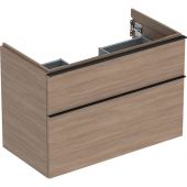 Geberit iCon szafka 88,8 cm podumywalkowa wisząca dąb/lava mat 502.305.JH.1