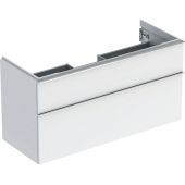 Geberit iCon szafka 118,4 cm podumywalkowa wisząca biały połysk/chrom 502.306.01.2