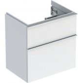 Geberit iCon szafka 59,2 cm podumywalkowa wisząca biały połysk/chrom 502.307.01.2