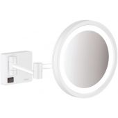 Hansgrohe AddStoris lusterko kosmetyczne z oświetleniem LED biały mat 41790700