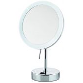 Kela lusterko kosmetyczne 12x31,5 cm okrągłe z oświetleniem chrom 20628