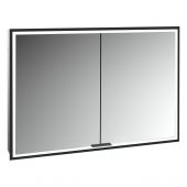 Kronenbach Cube 2.0 szafka 100x17x70 cm z lustrem wpuszczana czarny mat KB100226MB