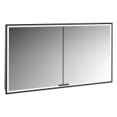 Kronenbach Cube 2.0 szafka 120x17x70 cm z lustrem wpuszczana czarny mat KB100227MB