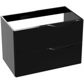 LaVita Kolorado szafka 80 cm podumywalkowa wisząca czarny połysk