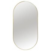 Ars Longa Scandi lustro 50x100 cm owalne jasny złoty SCANDI50100-ZS