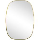 Ars Longa Vintage lustro 60x90 cm owalne złoty szczotkowany VINTAGE6090-ZS