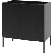 Megstyl Aspen szafka 80x45,8x82 cm podumywalkowa stojąca czarna 2496