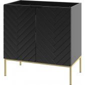 Megstyl Aspen szafka 80x45,8x82 cm podumywalkowa stojąca czarna 2497