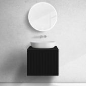 Oltens Lun szafka podumywalkowa 60 cm czarny mat 60027300