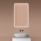 Oltens Nordlis lustro 60x100 cm prostokątne z oświetleniem z przodu z matą grzewczą 64117000