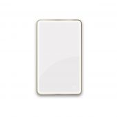 Oltens Nordlis lustro 60x100 cm prostokątne z oświetleniem od tyłu z matą grzewczą mosiądz szczotkowany 64120510