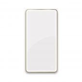 Oltens Nordlis lustro 60x120 cm prostokątne z oświetleniem od tyłu z matą grzewczą mosiądz szczotkowany 64121510