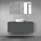 Oltens Vernal szafka 120 cm podumywalkowa wisząca z blatem grafit mat 68129400