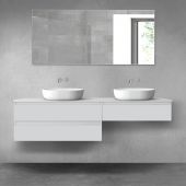 Oltens Vernal zestaw mebli łazienkowych 180 cm z blatem szary mat 68554700