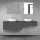 Oltens Vernal zestaw mebli łazienkowych 180 cm z blatem grafit mat 68556400