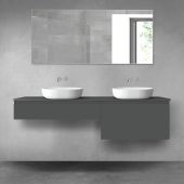 Oltens Vernal zestaw mebli łazienkowych 180 cm z blatem grafit mat 68558400