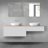 Oltens Vernal zestaw mebli łazienkowych 180 cm z blatem szary mat/dąb 68566700