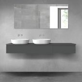 Oltens Vernal zestaw mebli łazienkowych 180 cm z blatem grafit mat 68592400