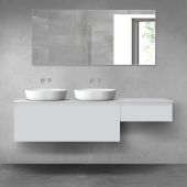 Oltens Vernal zestaw mebli łazienkowych 180 cm z blatem szary mat 68593700