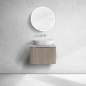 Oltens Hamnes szafka 60 cm podumywalkowa wisząca z blatem dąb/kaszmir 68668060