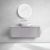 Oltens Hamnes szafka 120 cm podumywalkowa wisząca z blatem kaszmir 68677900