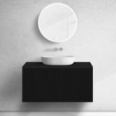 Oltens Lun szafka podumywalkowa 100 cm czarny mat 60029300