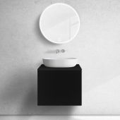 Oltens Lun szafka podumywalkowa 60 cm czarny mat 60032300