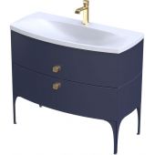 Oristo Louis szafka 102 cm podumywalkowa wisząca granatowy mat OR50-SD2S-102-14