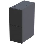 Oristo Louis szafka 24 cm podumywalkowa moduł środkowy czarny połysk OR50-SD2S-24-1