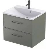 Oristo Lagom szafka 59,6x45,5x50 cm podumywalkowa wisząca oliwkowy mat OR53-SD2S-60-17