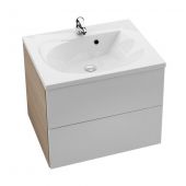 Ravak Rosa II szafka 60 cm podumywalkowa wisząca cappuccino/biały połysk X000000926